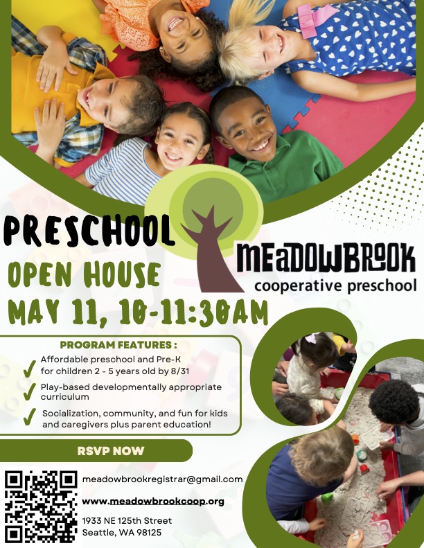 Meadowbrook Co-op Open House - North Seattle Cooperative Preschools